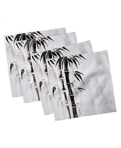 Ambesonne Bamboo Set of 4 Napkins, 18" x 18"