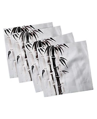 Ambesonne Bamboo Set of 4 Napkins, 18" x 18"