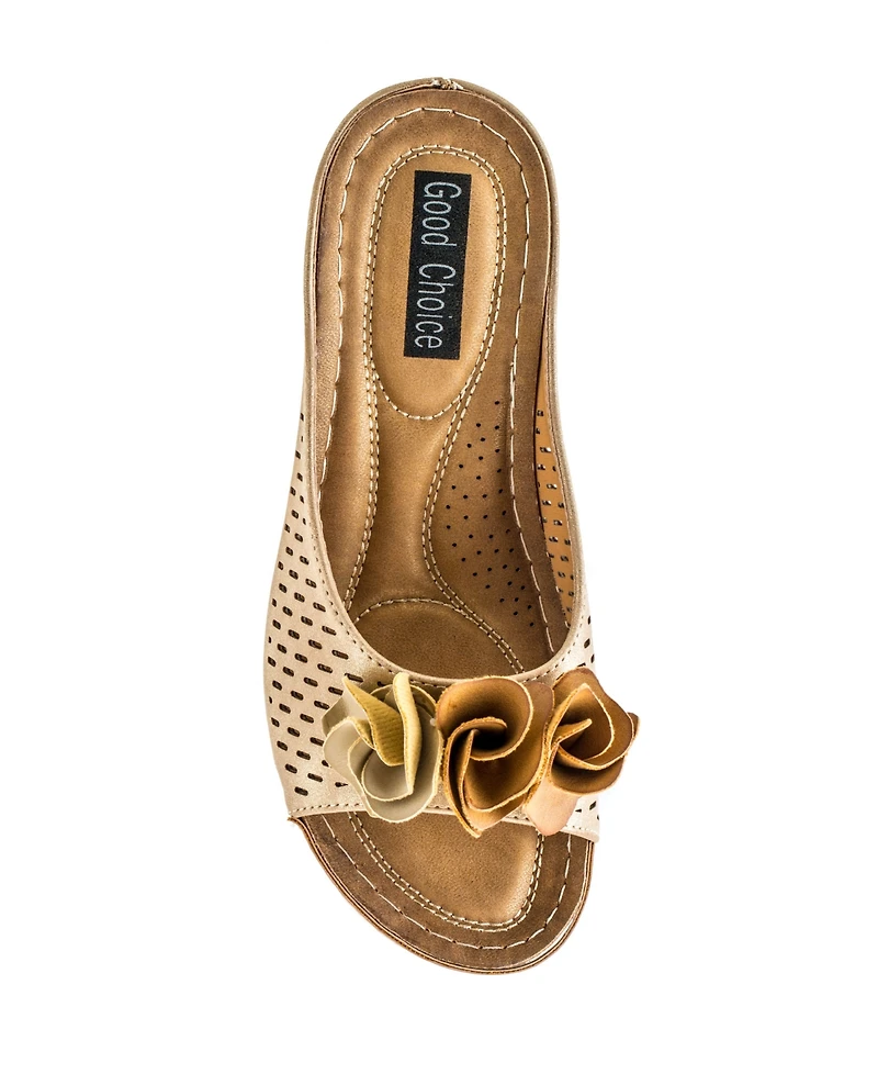 Gc Shoes Women's Juliet Floral Wedge Sandals