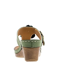 Gc Shoes Women's Flora Rosette Wedge Sandals