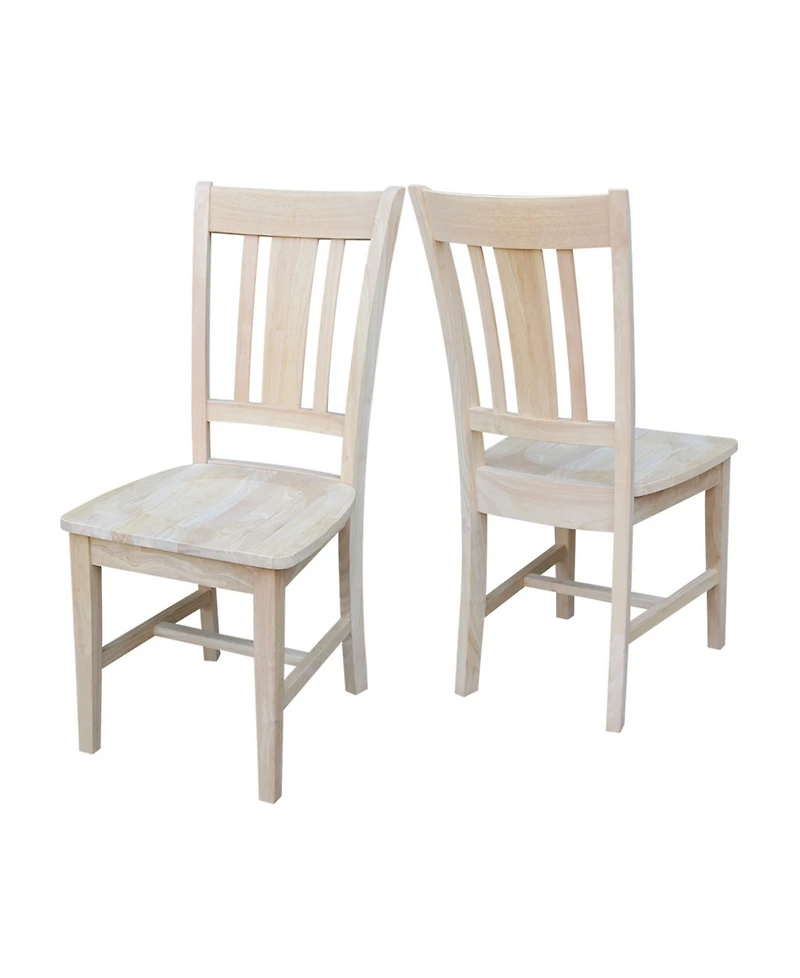 International Concepts San Remo Slat Back Chairs, Set of 2
