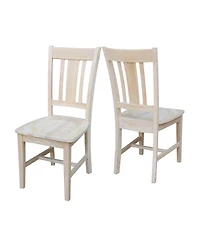 International Concepts San Remo Slat Back Chairs, Set of 2
