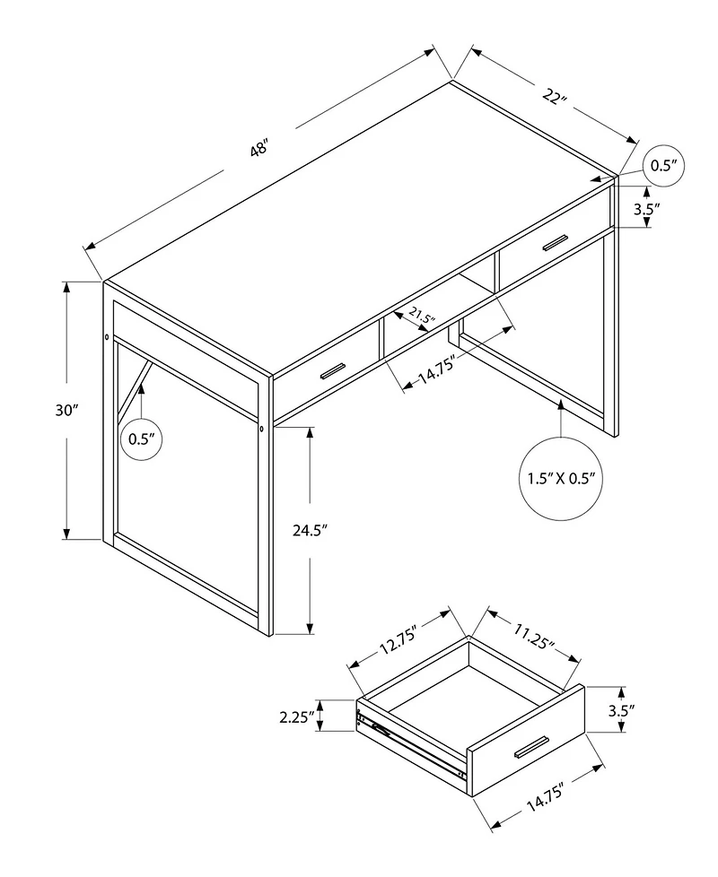 Monarch Specialties Computer Desk