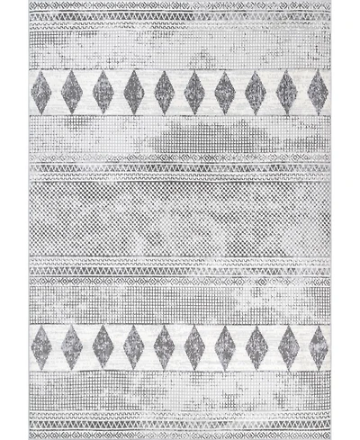 nuLoom Creek Vintage-Inspired Amerie Gray 5' x 8' Area Rug