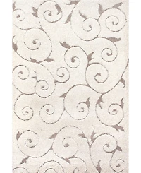 nuLoom Pattern Shag Vine Swirls Maisha 5'3" x 7'6" Area Rug