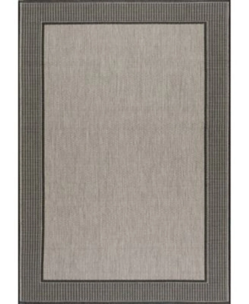 Nuloom Dawn Gris Border Outdoor Area Rug