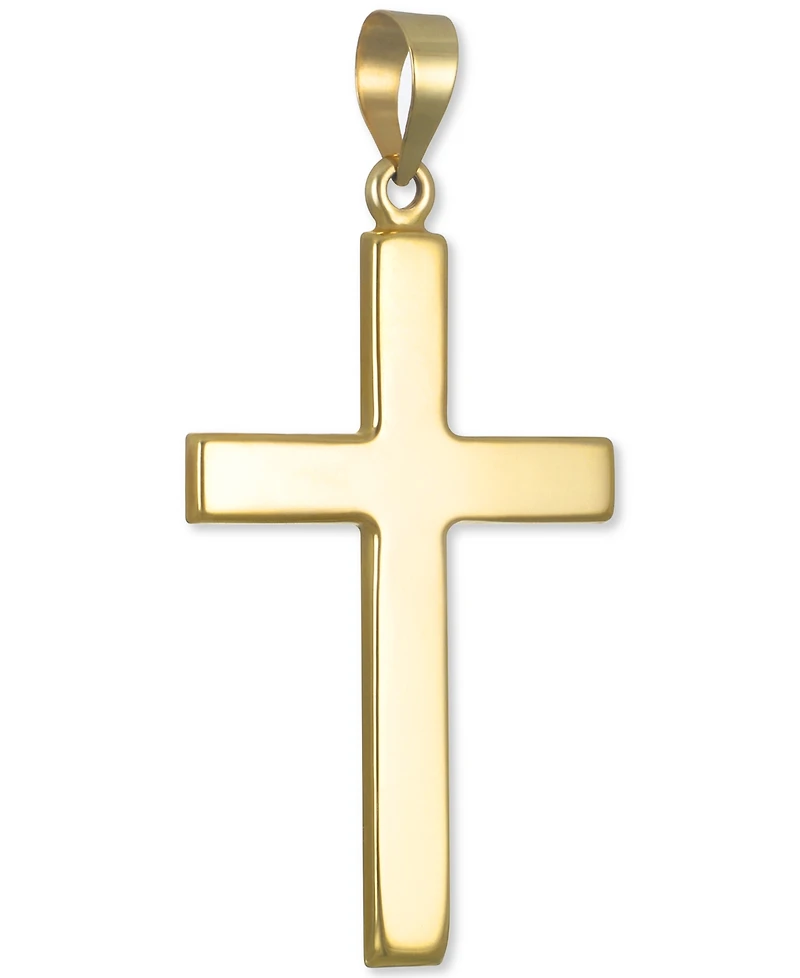 Polished Cross Pendant in 14k Gold Pendant