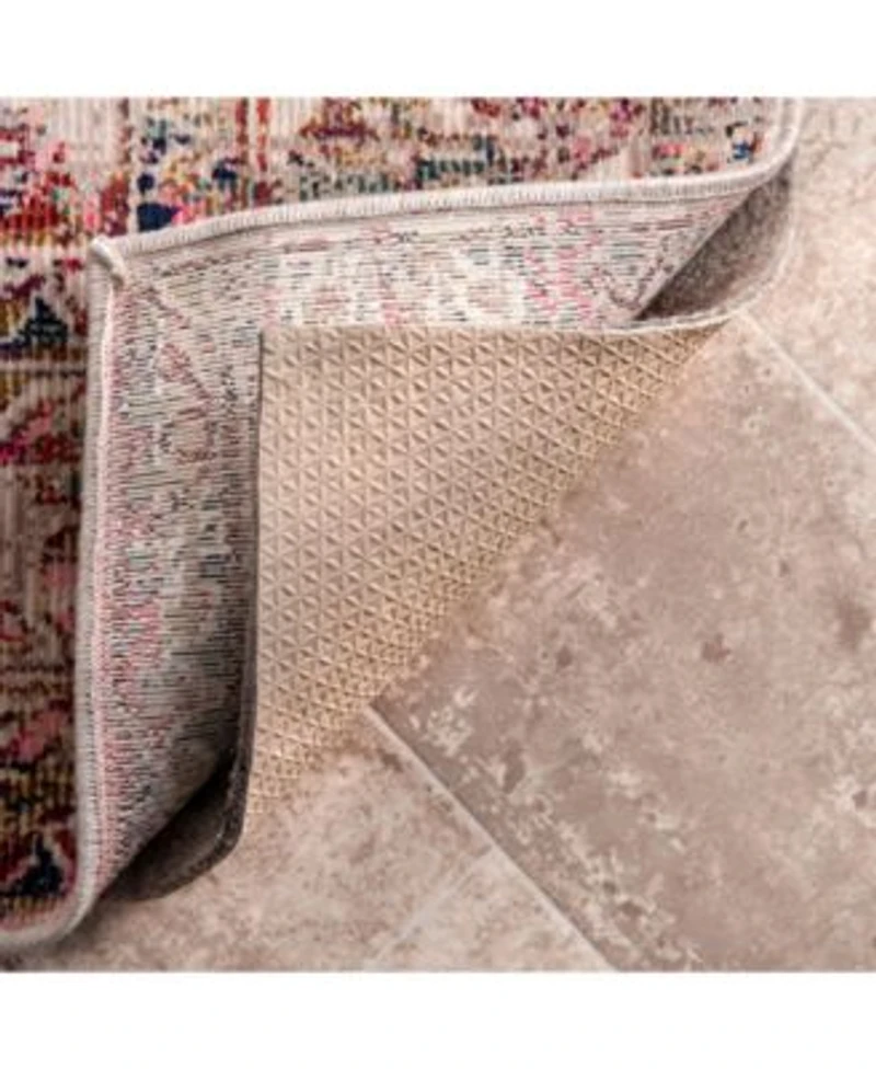Nuloom Luxe Pad Premium Snowflake Non Slip Grip Gray Rug Pad