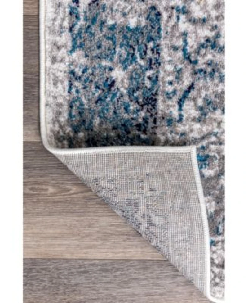 Nuloom Citadel Vintage Inspired Anaelle Blue Area Rug