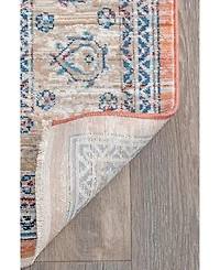 nuLoom Selina Noreen Oriental Beige 5'3" x 7'3" Area Rug