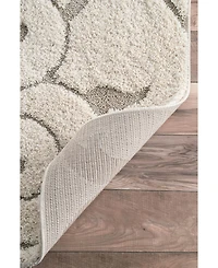 nuLoom Pattern Shag Vine Swirls Maisha 5'3" x 7'6" Area Rug