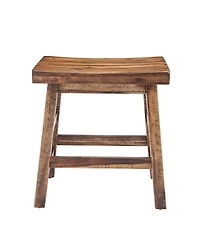 Alaterre Furniture Durango Industrial Wood Dining Stool