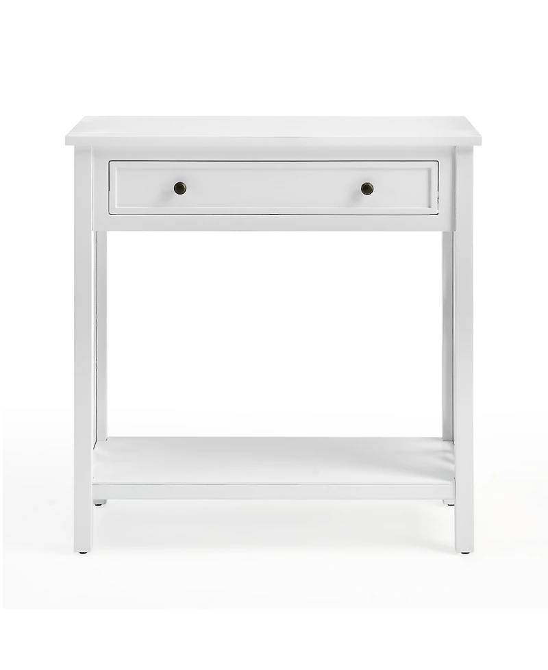Alaterre Furniture Coventry Wood Console Table with Drawer and Shelf