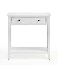 Alaterre Furniture Coventry Wood Console Table with Drawer and Shelf