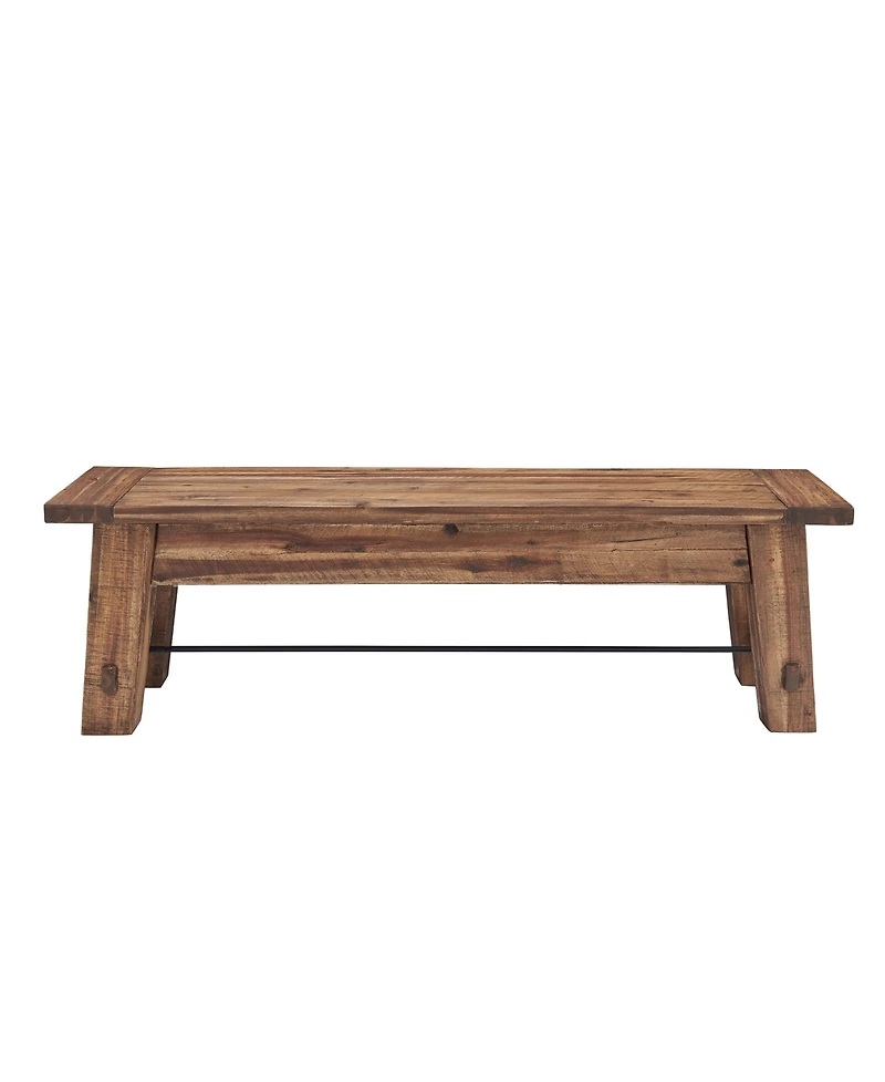 Alaterre Furniture Durango Industrial Wood Coat Hook Shelf and Bench Set