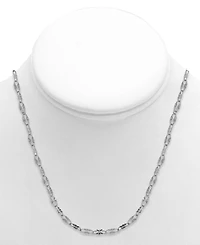 And Now This Mirror Link 18" Chain Necklace in Silver-Plate or Gold Plate