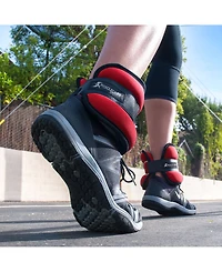 ProsourceFit Ankle Weights 1.5 lb, Set of 2, Red