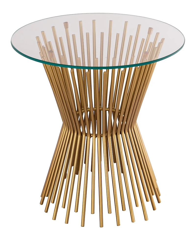 Tov Furniture Grace Glass Side Table