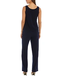 R & M Richards Petite 3-Pc. Sequined-Lace Jacket, Top & Pants