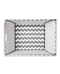 Design Imports Polyester Bin Chevron Trapezoid Large