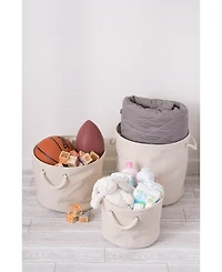 Design Imports Polyester Bin Variegated Round