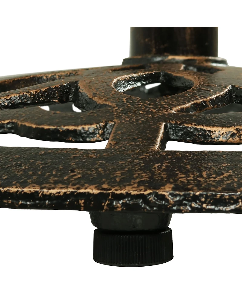 40"H Cast Iron Base and Cast Aluminum Tabletop Round Bar-Height Table