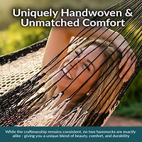 Heavy-Duty Handwoven Xxl Mayan Family Hammock with Thick Cord