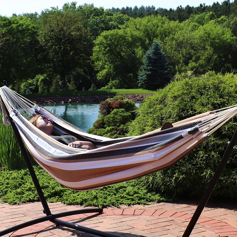 Large Two-Person Double Brazilian Hammock For Backyard and Patio