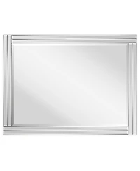 Empire Art Direct Moderno Stepped Beveled Rectangle Wall Mirror, 40" x 30" x 1.18"
