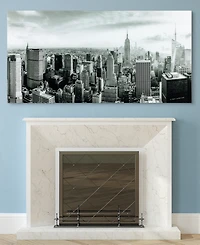 Empire Art Direct My New York Frameless Free Floating Tempered Art Glass Wall Art by Ead Art Coop, 36" x 72" x 0.2"