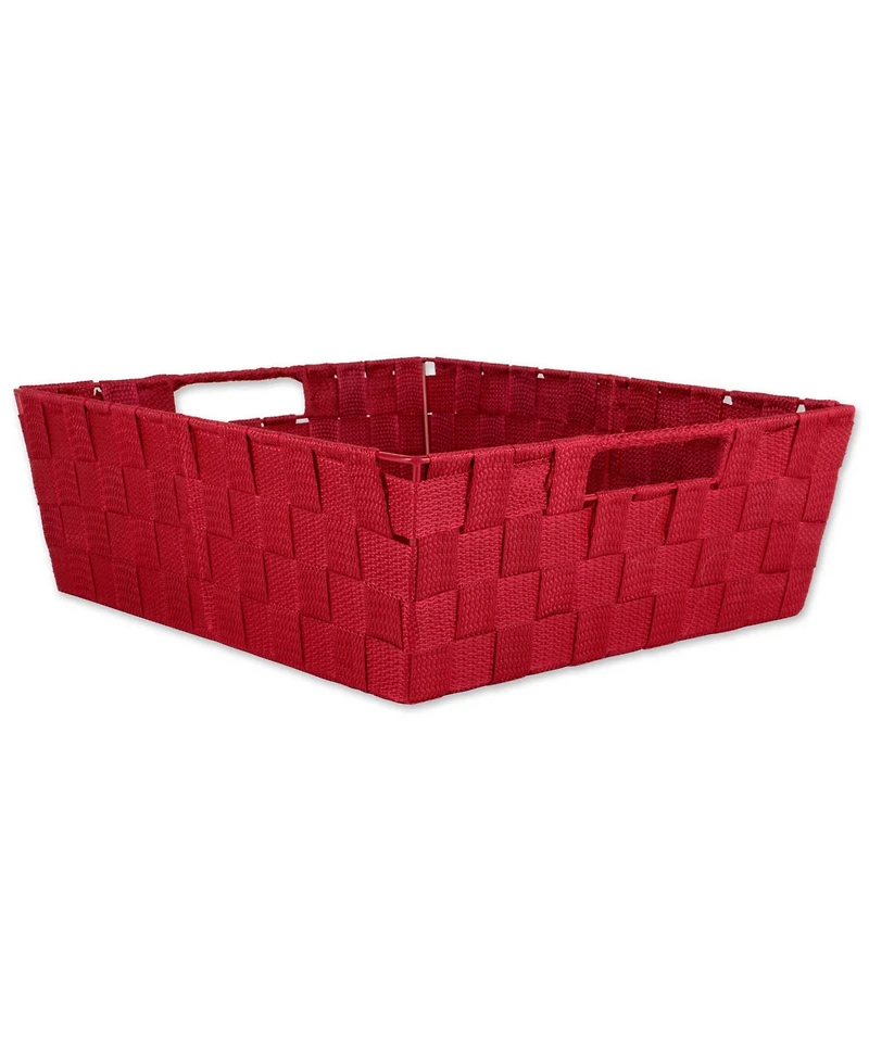Design Imports Nylon Bin Basketweave Trapezoid Set of 2