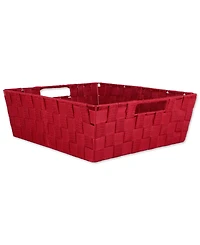 Design Imports Nylon Bin Basketweave Trapezoid Set of 2