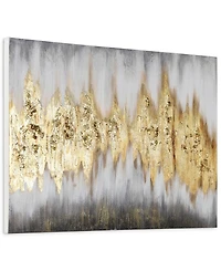 Empire Art Direct Gold Frequency Textured Metallic Hand Painted Wall Art by Martin Edwards, 30" x 40" x 1.5"