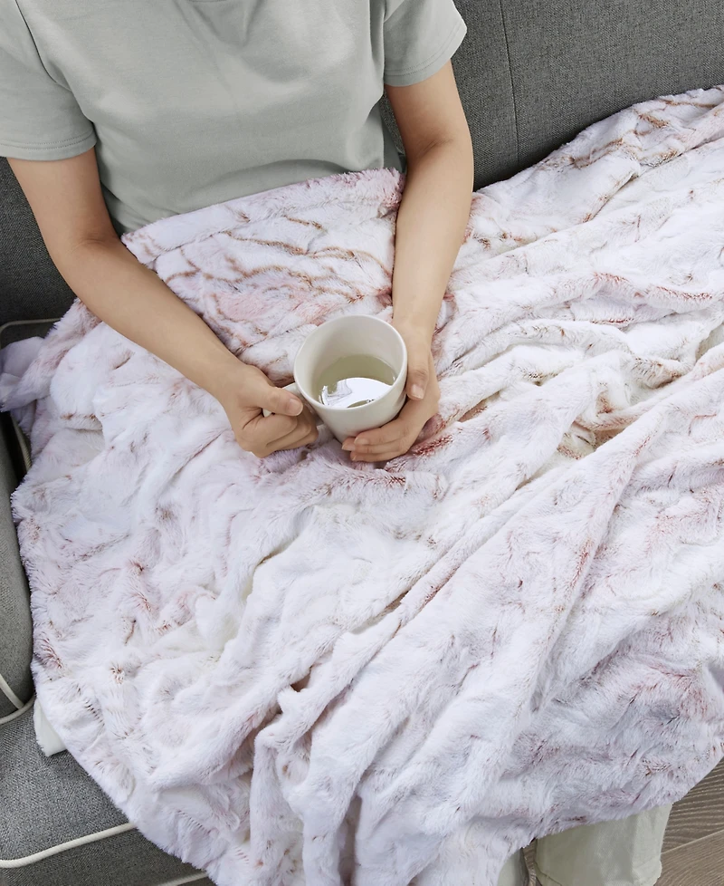 Madison Park Sachi Faux-Fur Throw, 60" x 70"
