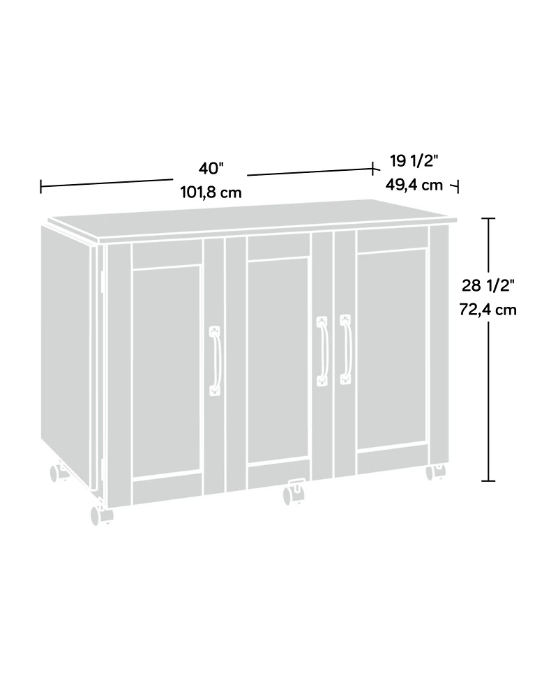 Sauder Sewing Craft Cart