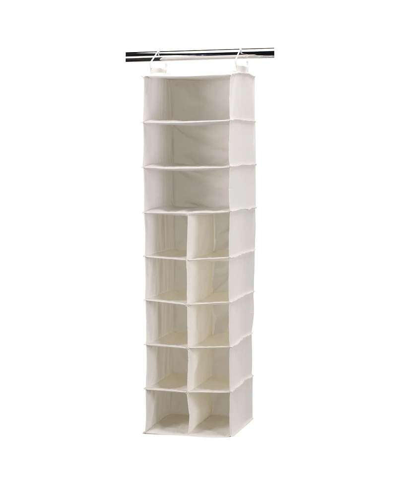 Household Essentials Hanging Shoe Organizer, 10 Pockets and 3 Shelves