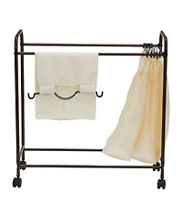 Household Essentials Rolling Laundry Sorter, 4 Bag Laundry Sorter Cart