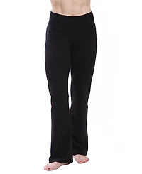 American Fitness Couture Women's High Waist Comfortable Bootleg Yoga Pants