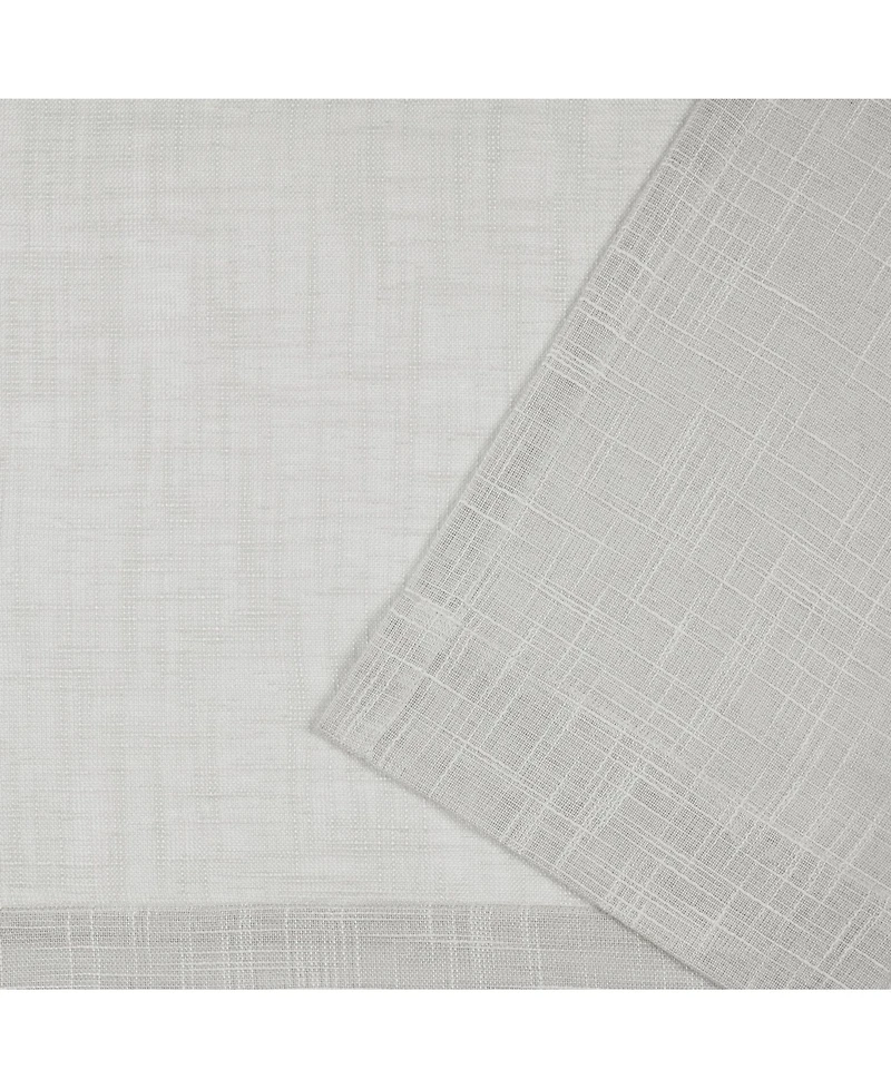 Exclusive Home Curtains Jacinta Flippable Side Ruffle Sheer Rod Pocket Curtain Panel Pair, 54" x 96", Set of 2