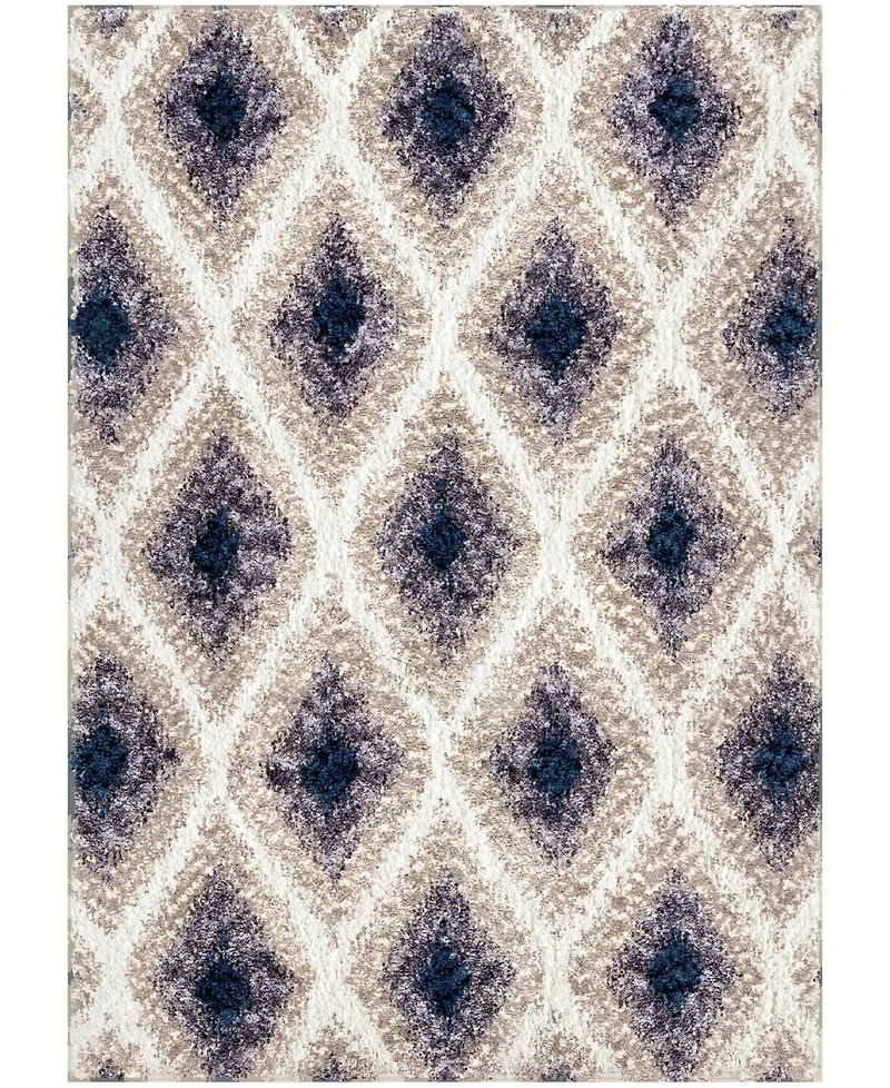 Closeout! Orian Cotton Tail Ikat Diamond Multi 6'7" x 9'6" Area Rug