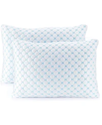 Nestl Heat and Moisture Reducing Ice Silk and Gel Infused Memory Foam 2-Pack Pillow, Toddler