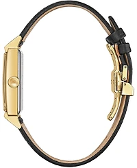 Bulova Men's Frank Sinatra My Way Black Leather Strap Watch 29.5 x 47mm
