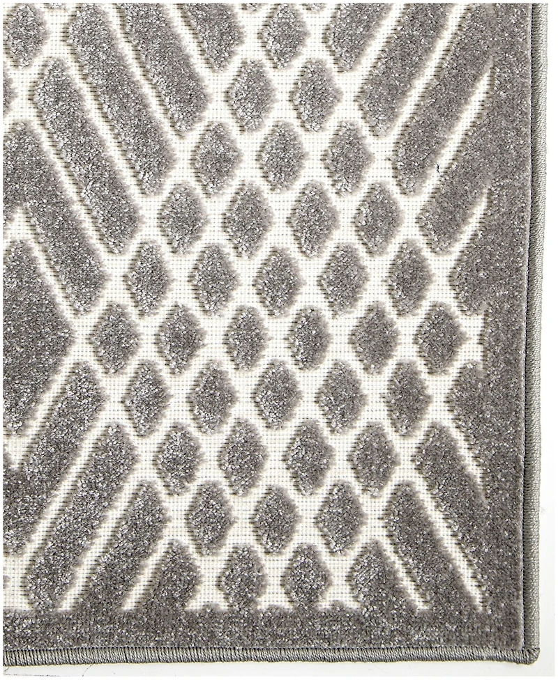 Closeout! Orian Social Living Ravinia Gray 7'9" x 10'10" Outdoor Area Rug