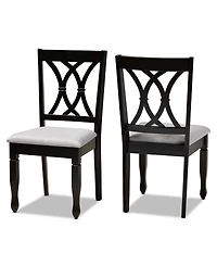 Furniture Reneau Transitional 2 Piece Dining Chair Set with Seat