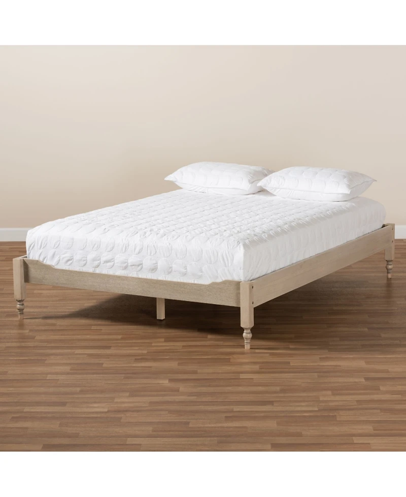 Furniture Laure French Bohemian Queen Size Bed Frame