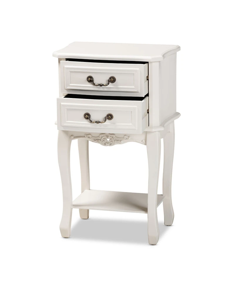 Furniture Gabrielle Victorian 2 Drawers Nightstand