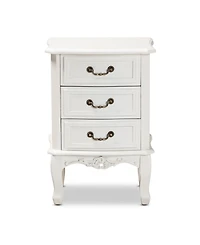 Furniture Gabrielle Victorian 3 Drawers Nightstand