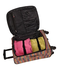 American Flyer 5 Piece Spinner Luggage Set