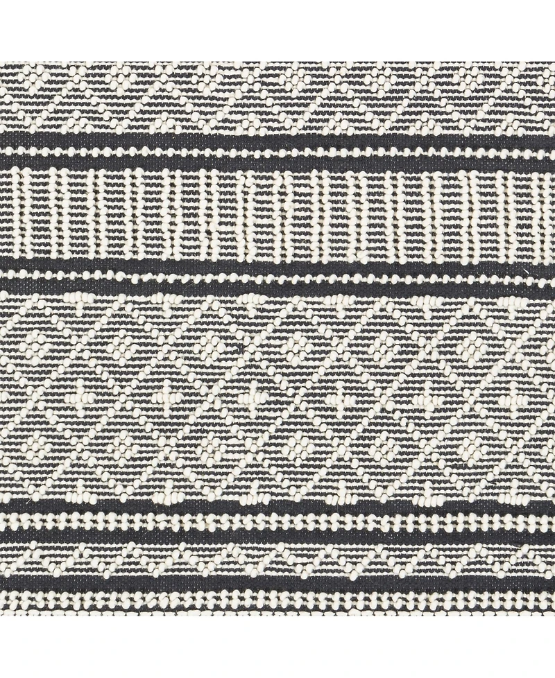 Livabliss Farmhouse Tassels Fts-2300 Charcoal 3' x 5' Area Rug