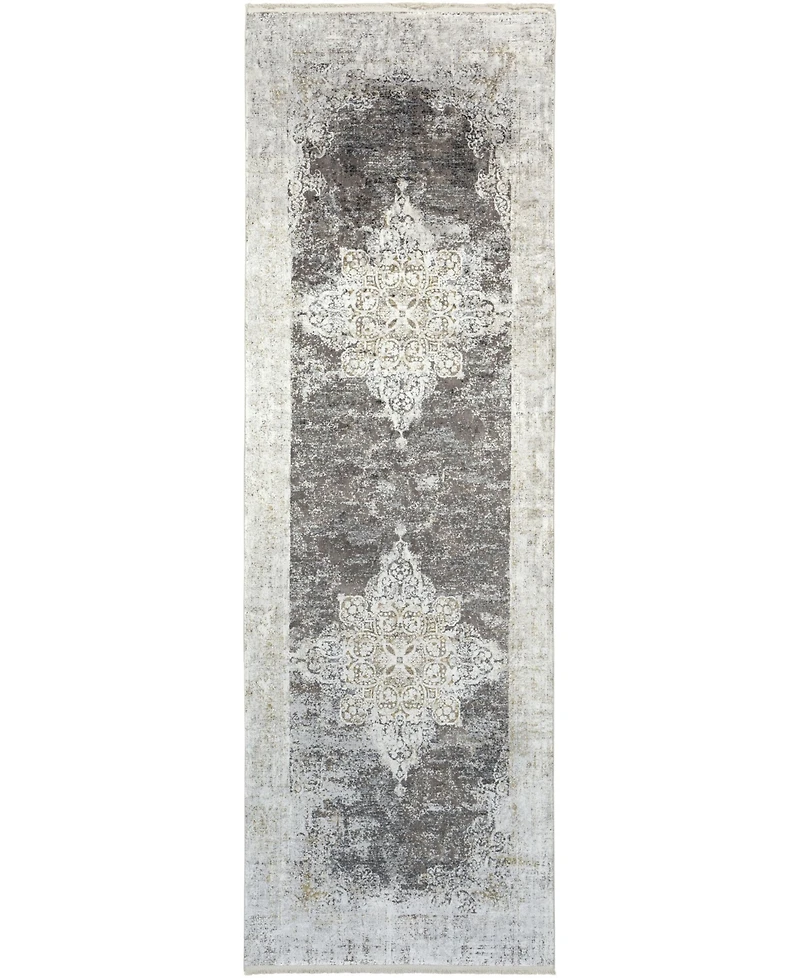 Surya Solar Sor- Charcoal 3' x 9'10" Runner Area Rug
